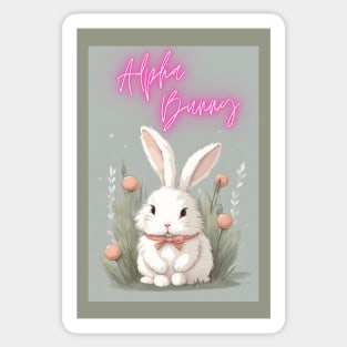 Alpha Bunny Sticker